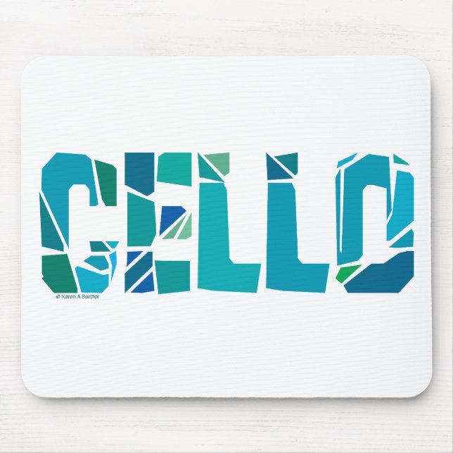 Mousepad Cello rachado (Frente)