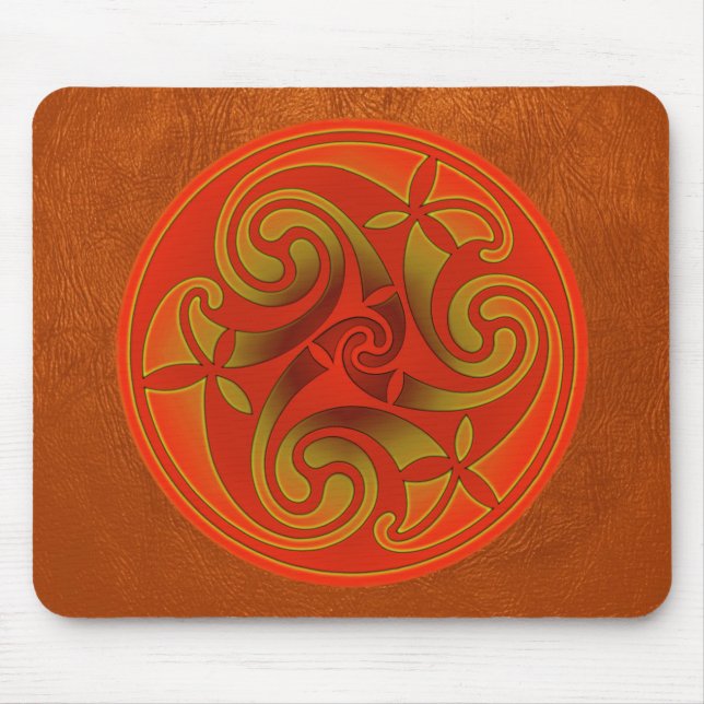 Mousepad Celtic Art Spiral Design Mouse Mat  (Frente)