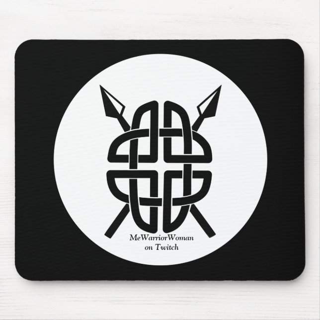 Mousepad Celtic Shield, MeWarriorWoman no Twitch (Frente)