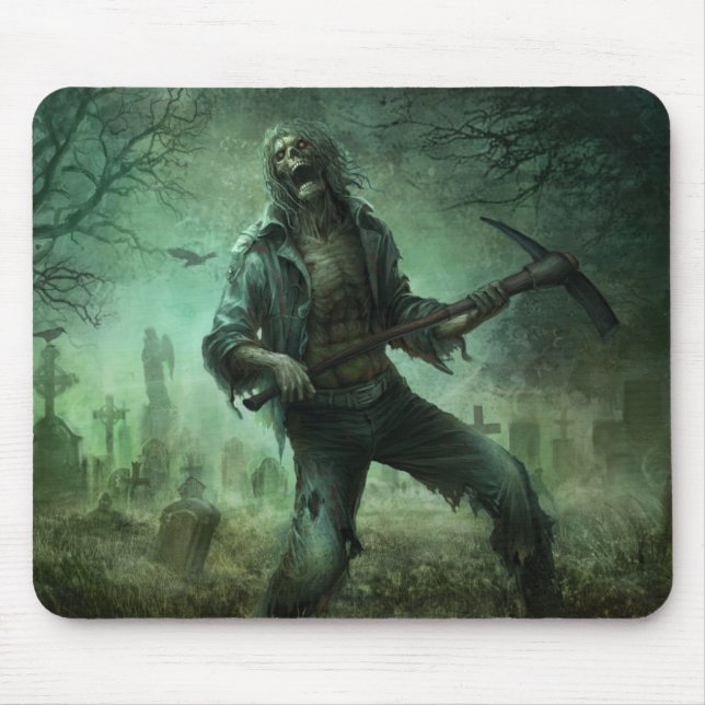 Mousepad Cemitério do zombi, tapete do rato (Frente)