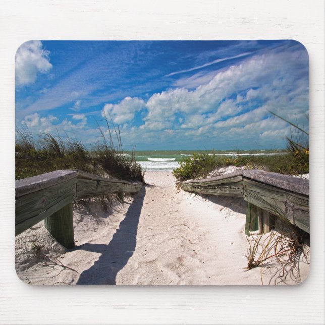 Mousepad Cena bonita da praia (Frente)