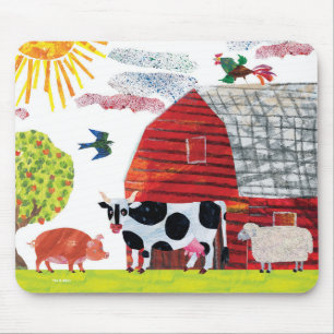 Mousepad Cena colorida da fazenda de Eric Carle