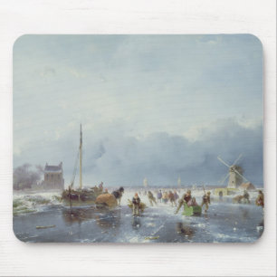 Mousepad Cena congelada do inverno