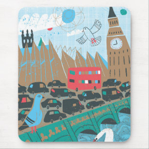 Mousepad Cena da cidade de Reino Unido