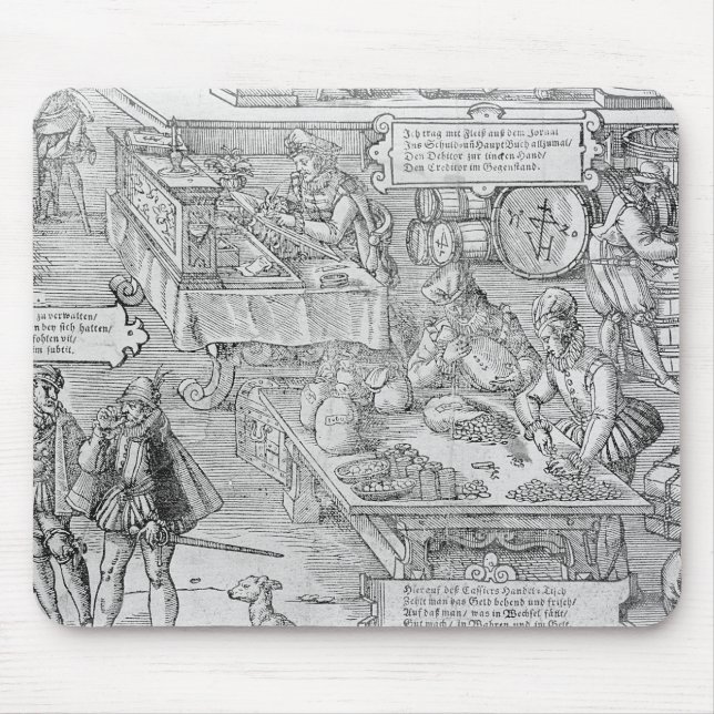 Mousepad Cena da operação bancária (Frente)