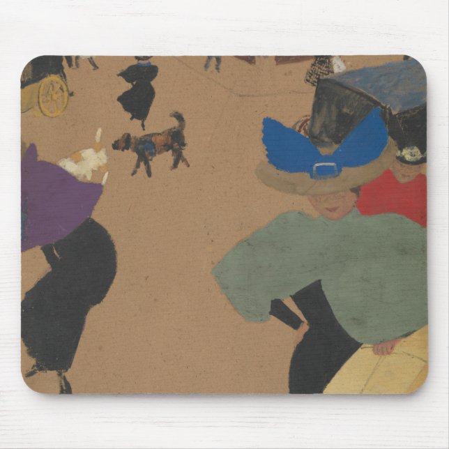 Mousepad Cena da rua em Paris (Frente)