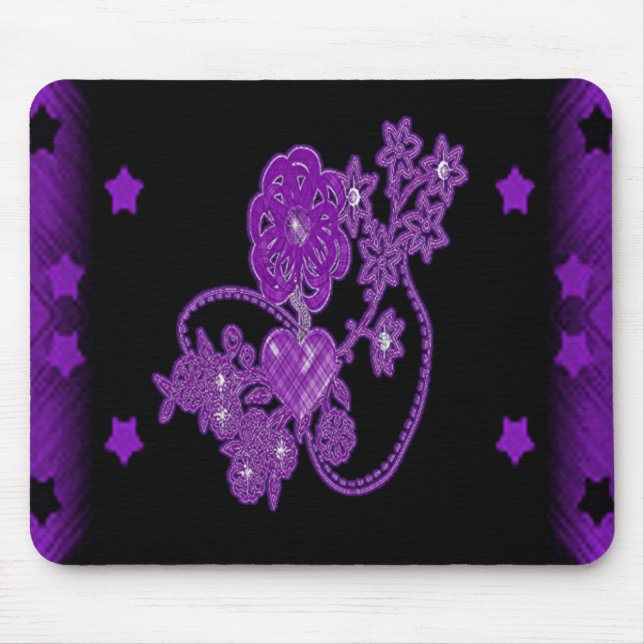 Mousepad Cena de amor roxa (Frente)