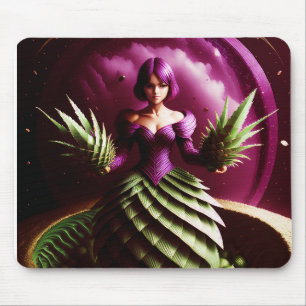 Mousepad Cena de Fantasia com Garota do Abacaxi