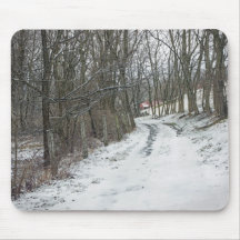 Cena de inverno Onde a estrada pode levá-lo