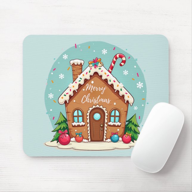 Mousepad Cena de Natal da Casa do Pão de Branca (Com mouse)