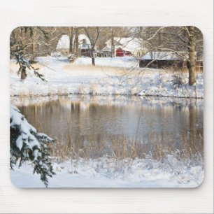 Mousepad Cena de Neve Rural