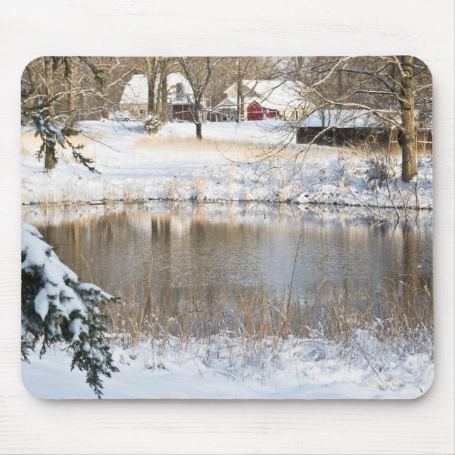 Mousepad Cena de Neve Rural (Frente)