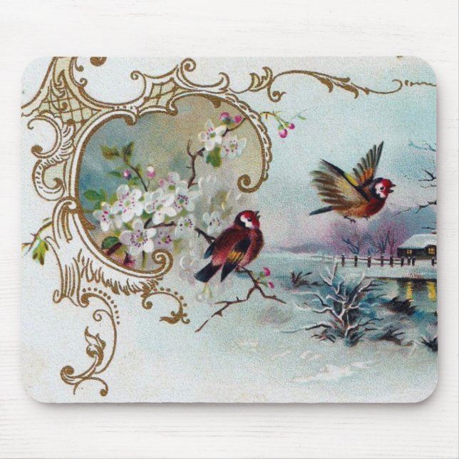 Mousepad Cena de Pássaros (Frente)