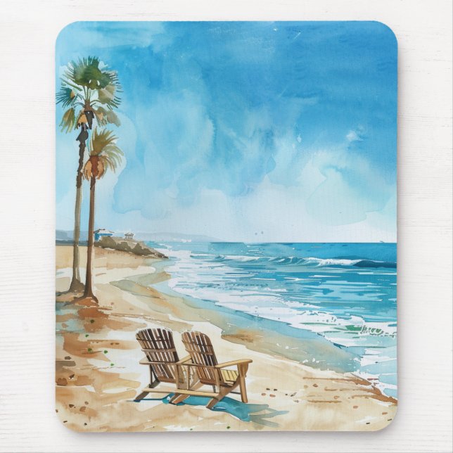 Mousepad Cena de Praia (Frente)