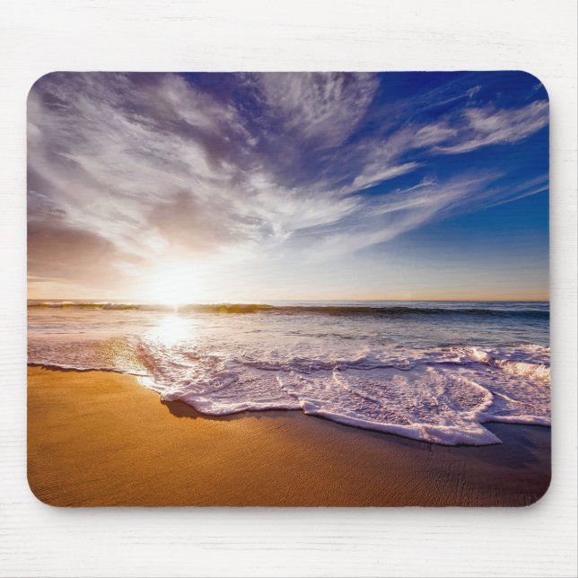 Mousepad Cena de Praia para Mouse (Frente)