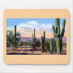 Mousepad Cena do deserto de Sonoran da arizona