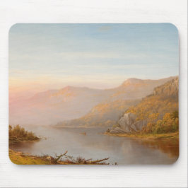 Mousepad Cena do rio das Montanhas (outono do Hudson)
