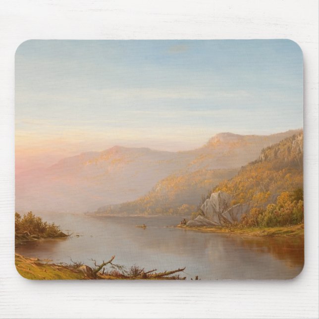 Mousepad Cena do rio das Montanhas (outono do Hudson) (Frente)