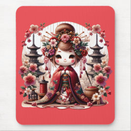 Mousepad Cena Gisha Cuta Japonesa