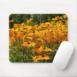 Mousepad Cena natural, flores silvestres, flores amarelas d