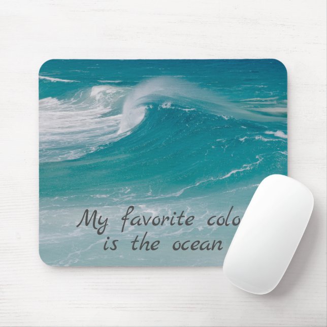 Mousepad Cena Onda Oceânica (Com mouse)