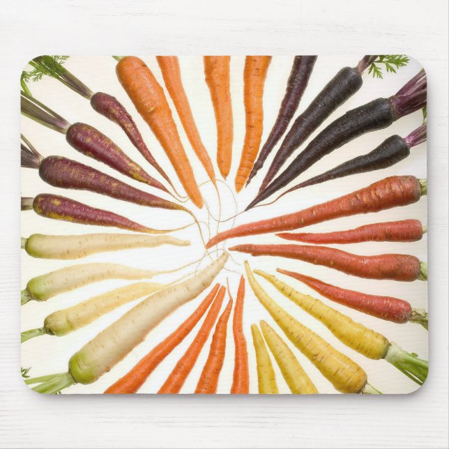 Mousepad Cenouras coloridas (Frente)