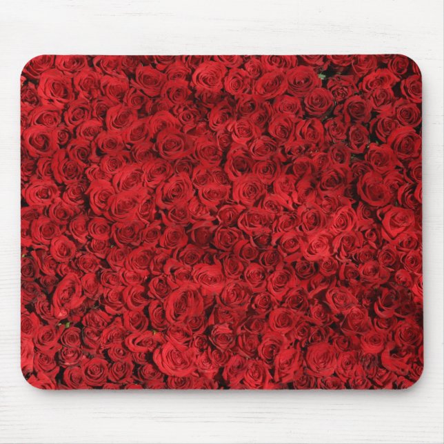 Mousepad Centenas de Rosas vermelhas bonitas (Frente)