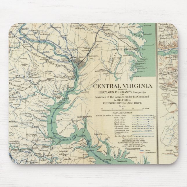 Mousepad Central Virginia 18641865 (Frente)