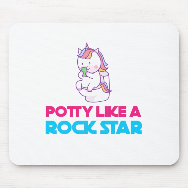 Mousepad cerâmica como uma estrela do rock (Frente)