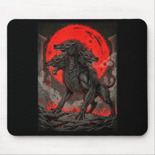 Mousepad Cérbero submundo mitologia grega cão do inferno ou