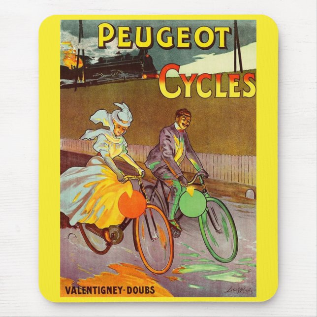 Mousepad cerca de 1900 bicicletas Peugeot e (Frente)