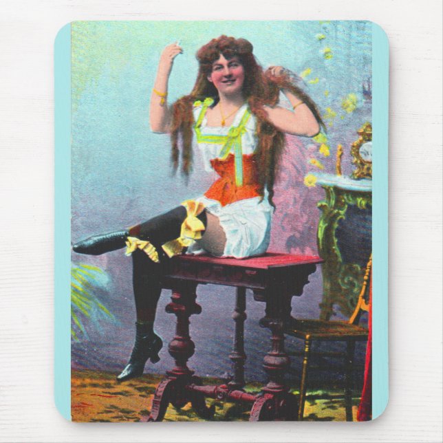 Mousepad cerca de 1905 mulher solta RPPC n.o 1 (Frente)