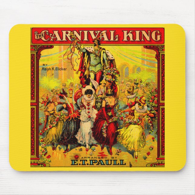 Mousepad cerca de 1915 partituras O Rei do Carnaval (Frente)