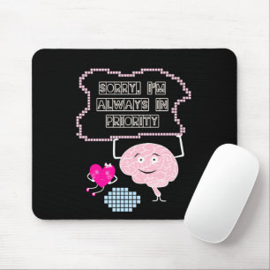 Mousepad Cérebro com coração