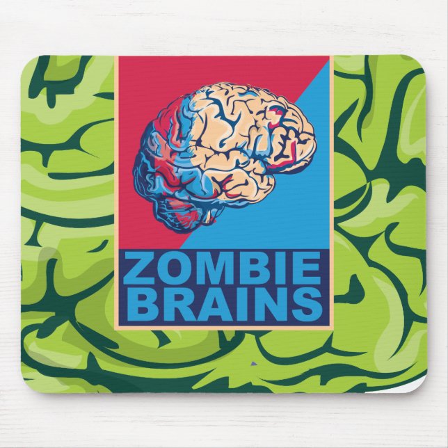 Mousepad Cérebro de Zumbi (Frente)