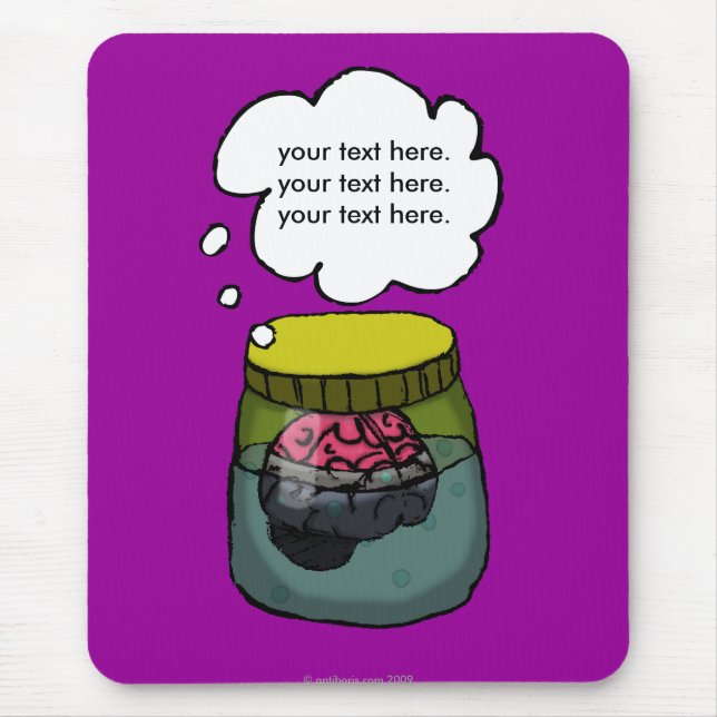 Mousepad Cérebro em uma cuba (Frente)
