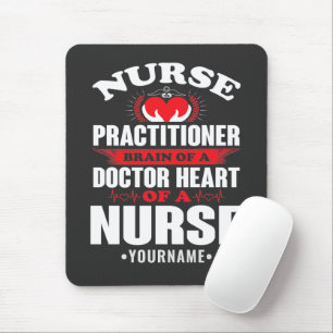 Mousepad Cérebros De Enfermeiro Do Coração Médico De