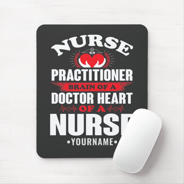 Mousepad Cérebros De Enfermeiro Do Coração Médico De (Com mouse)