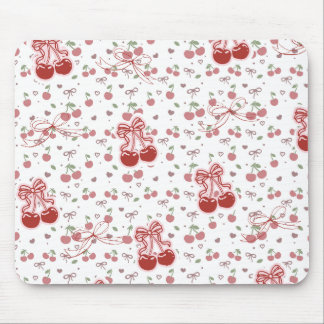 Mousepad Cereja com Laço – Acessório de Mesa Fofo
