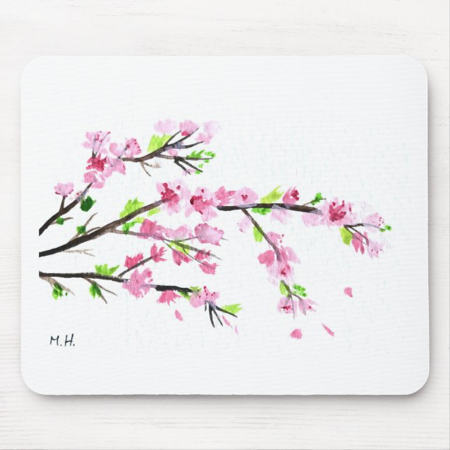 Mousepad Cereja floresce (Frente)