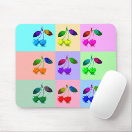 Mousepad Cerejas coloridas - Pop Art