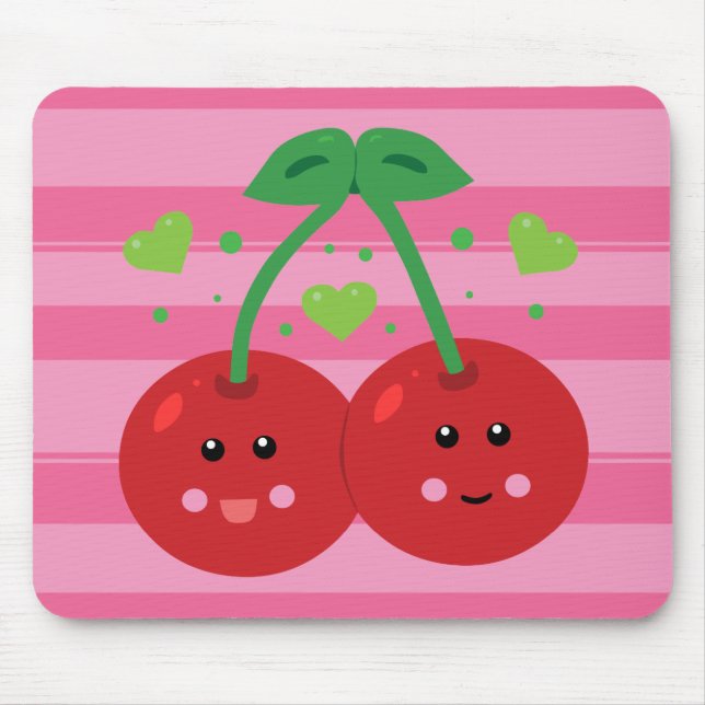 Mousepad Cerejas em Cute (Frente)