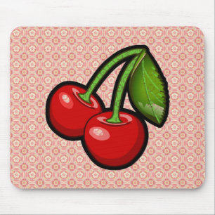 Mousepad Cerejas na Flor