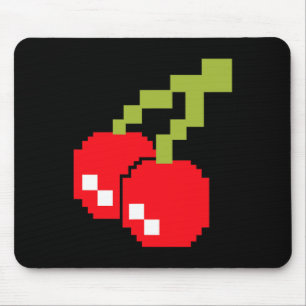Mousepad Cerejas Pixel Fantasia de Videogame dos Anos 80 Fá