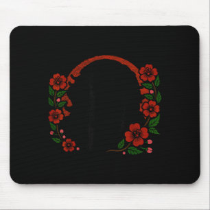 Mousepad Cerejeira Pequinês Flores Floral Cachorro Japonês