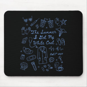 Mousepad Cerimônia do Jaleco Branco Novo Médico Verão Medic