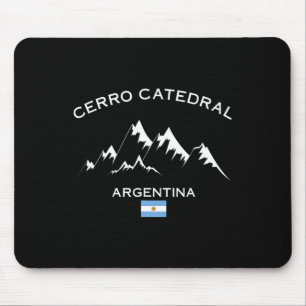 Mousepad Cerro Catedral Argentina Ski Resort Andes Montanha