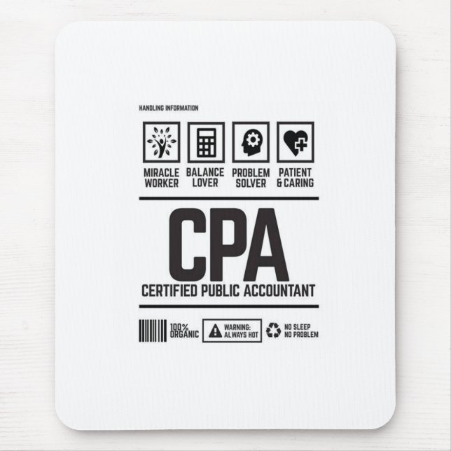 Mousepad certified public accountant-CPA (Frente)