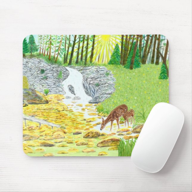 Mousepad Cerva e cervo (Com mouse)