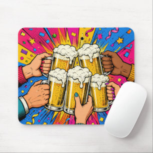 Mousepad Cerveja Aplaudida Pop Art
